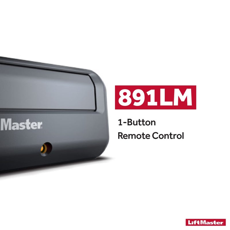 LiftMaster 891LM Security+ 2.0 1-Button Gate Operator Remote Control with Visor Clip - Compatible only with Security+ 2.0 LiftMaster gate openers with Yellow Round Learn Button and Yellow Antenna - Image 2